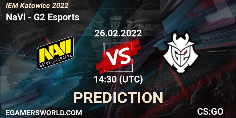 Prognose für das Spiel NaVi VS G2 Esports. 26.02.22. CS2 (CS:GO) - IEM Katowice 2022