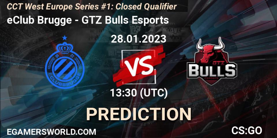 Prognose für das Spiel eClub Brugge VS GTZ Bulls Esports. 28.01.23. CS2 (CS:GO) - CCT West Europe Series #1: Closed Qualifier