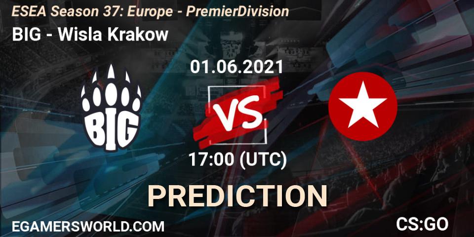 Prognose für das Spiel BIG VS Wisla Krakow. 01.06.2021 at 17:15. Counter-Strike (CS2) - ESEA Season 37: Europe - Premier Division