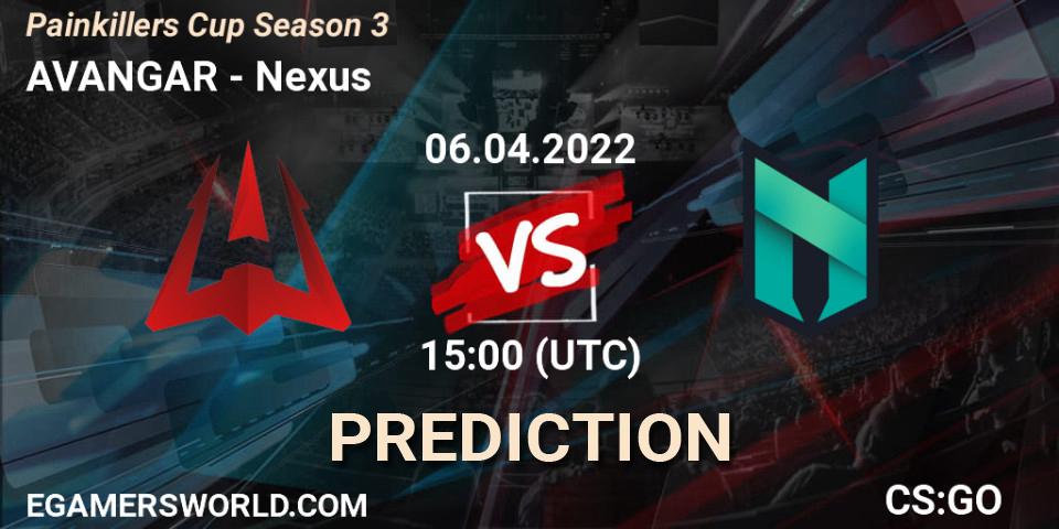 Prognose für das Spiel AVANGAR VS Nexus. 06.04.2022 at 15:00. Counter-Strike (CS2) - Painkillers Cup Season 3