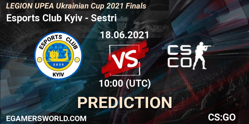 Prognose für das Spiel Esports Club Kyiv VS Sestri. 18.06.2021 at 10:00. Counter-Strike (CS2) - LEGION UPEA Ukrainian Cup 2021 Finals