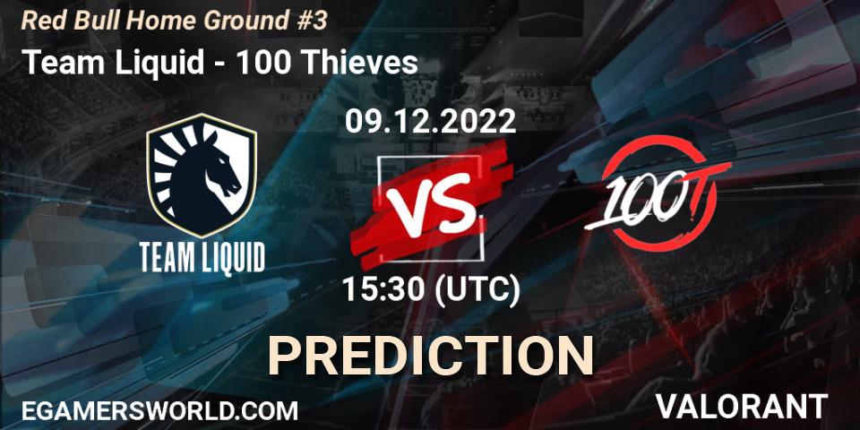 Prognose für das Spiel Team Liquid VS 100 Thieves. 09.12.22. VALORANT - Red Bull Home Ground #3