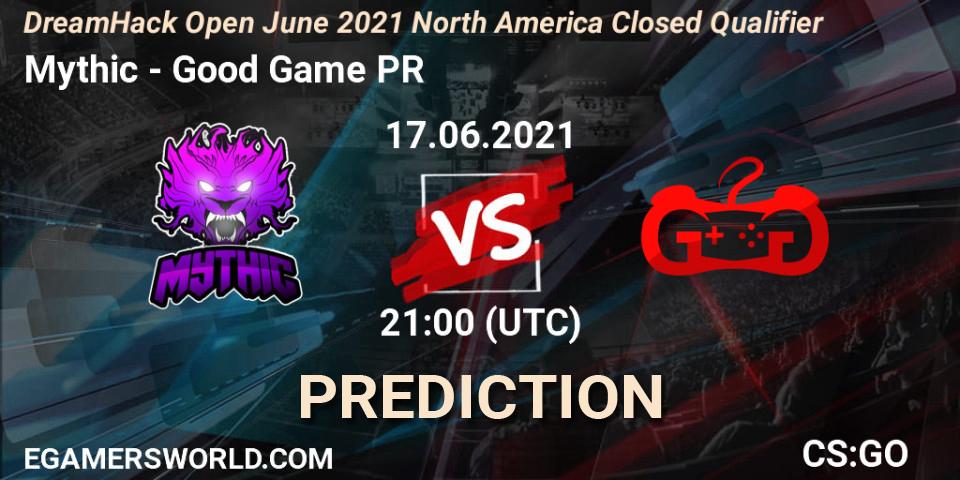 Prognose für das Spiel Mythic VS Good Game PR. 17.06.2021 at 21:00. Counter-Strike (CS2) - DreamHack Open June 2021 North America Closed Qualifier