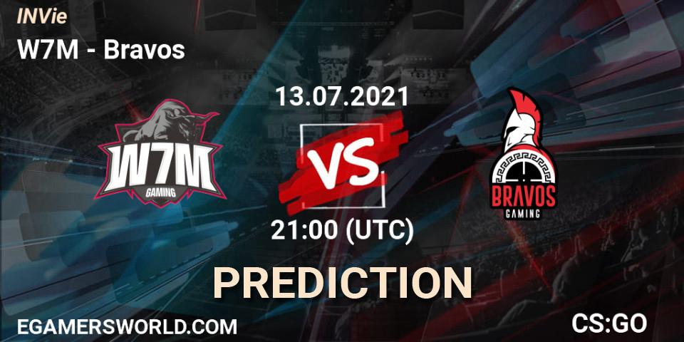 Prognose für das Spiel W7M VS Bravos. 13.07.2021 at 21:00. Counter-Strike (CS2) - INVie