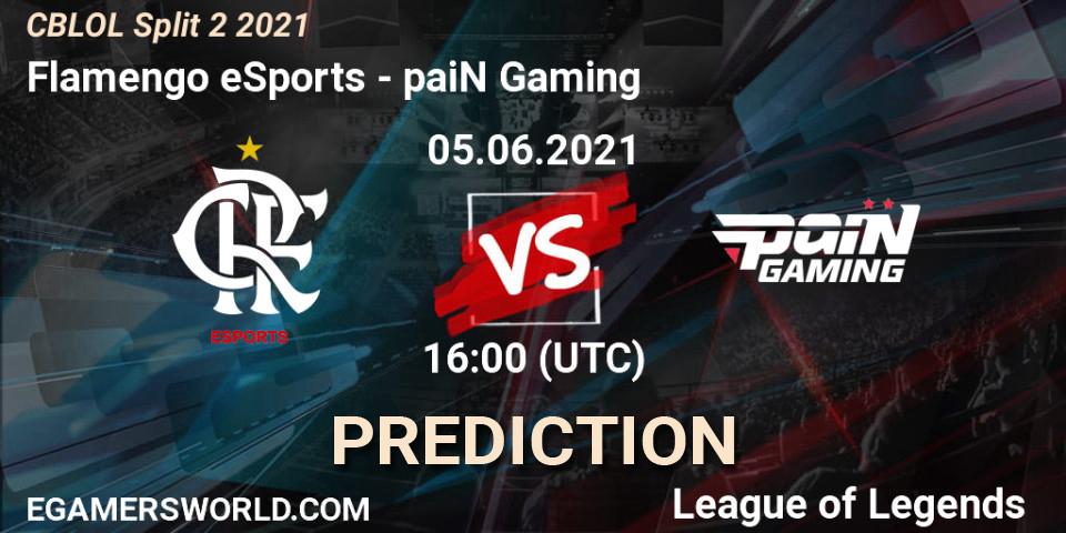 Prognose für das Spiel Flamengo eSports VS paiN Gaming. 05.06.21. LoL - CBLOL Split 2 2021