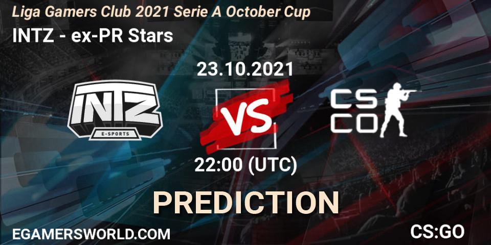 Prognose für das Spiel INTZ VS ex-PR Stars. 23.10.21. CS2 (CS:GO) - Liga Gamers Club 2021 Serie A October Cup