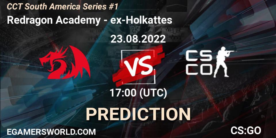 Prognose für das Spiel Redragon Academy VS ex-Holkattes. 23.08.2022 at 17:00. Counter-Strike (CS2) - CCT South America Series #1