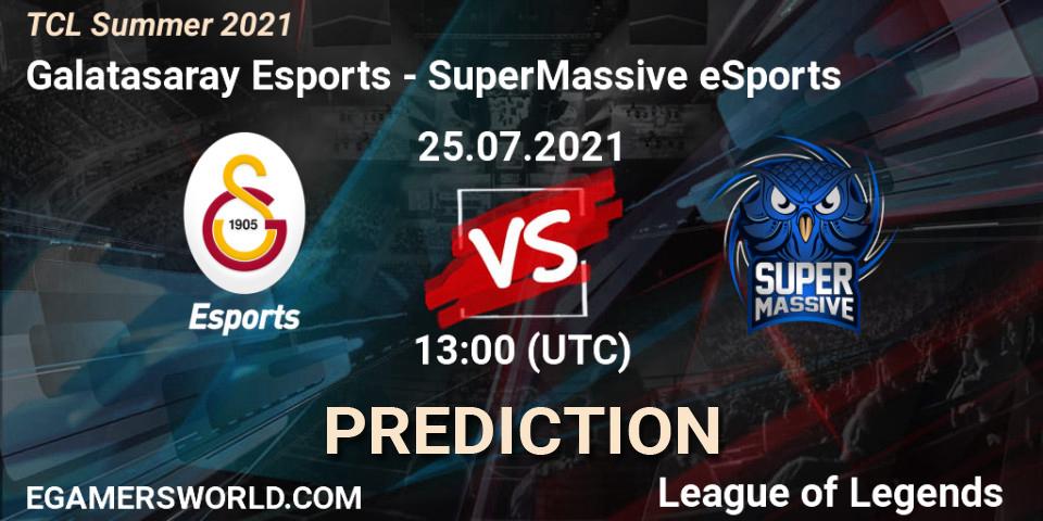 Prognose für das Spiel Galatasaray Esports VS SuperMassive eSports. 25.07.21. LoL - TCL Summer 2021