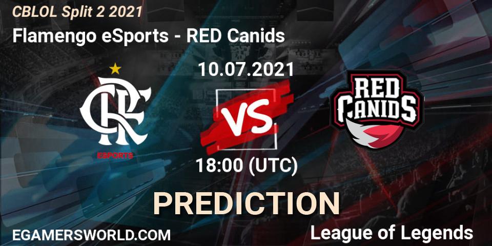 Prognose für das Spiel Flamengo eSports VS RED Canids. 10.07.2021 at 18:00. LoL - CBLOL Split 2 2021