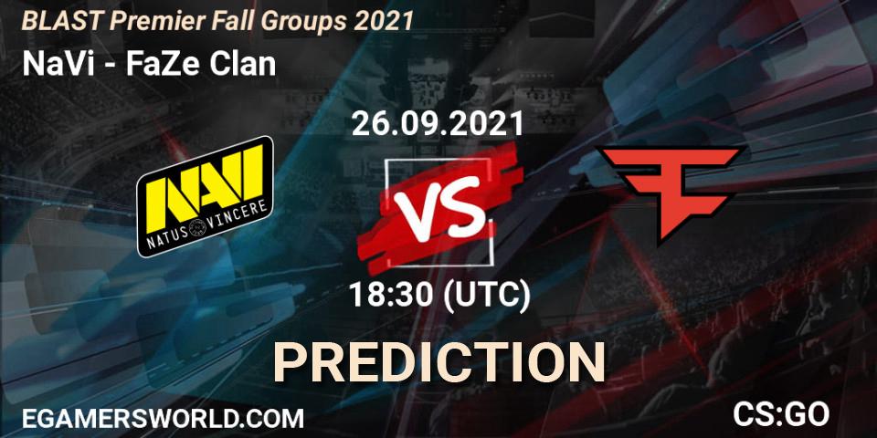 Prognose für das Spiel NaVi VS FaZe Clan. 26.09.2021 at 18:30. Counter-Strike (CS2) - BLAST Premier Fall Groups 2021
