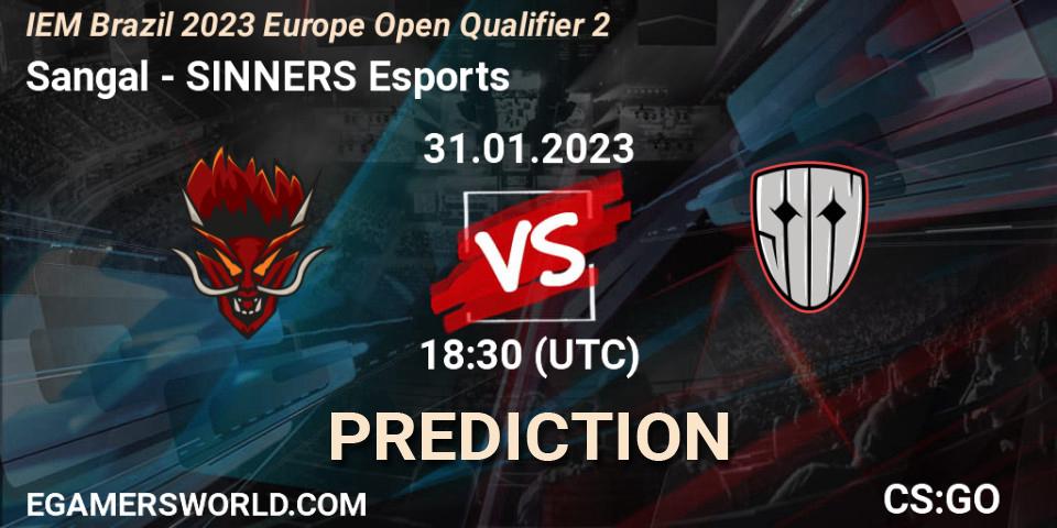 Prognose für das Spiel Sangal VS SINNERS Esports. 31.01.2023 at 18:30. Counter-Strike (CS2) - IEM Brazil Rio 2023 Europe Open Qualifier 2