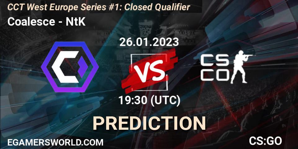 Prognose für das Spiel Coalesce VS NtK. 26.01.23. CS2 (CS:GO) - CCT West Europe Series #1: Closed Qualifier