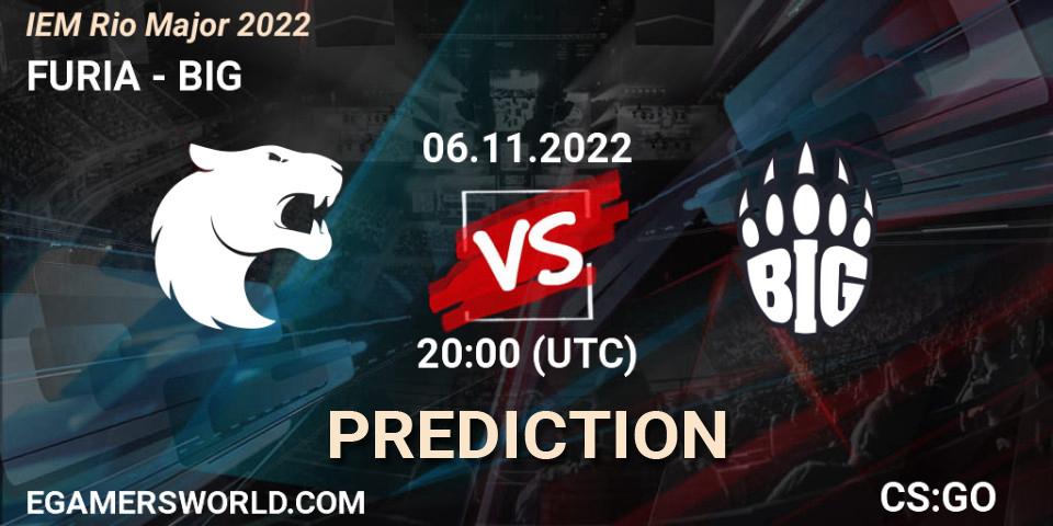 Prognose für das Spiel FURIA VS BIG. 06.11.22. CS2 (CS:GO) - IEM Rio Major 2022