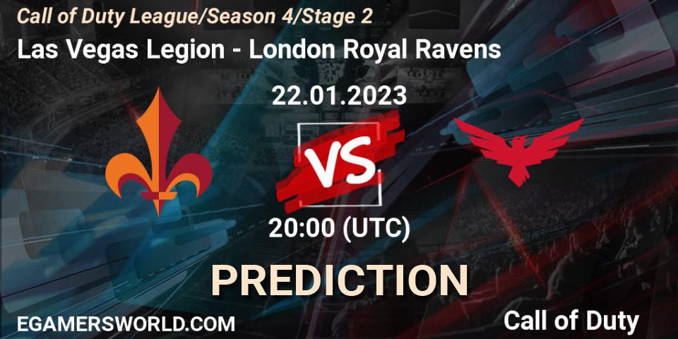 Prognose für das Spiel Las Vegas Legion VS London Royal Ravens. 22.01.2023 at 20:00. Call of Duty - Call of Duty League 2023: Stage 2 Major Qualifiers