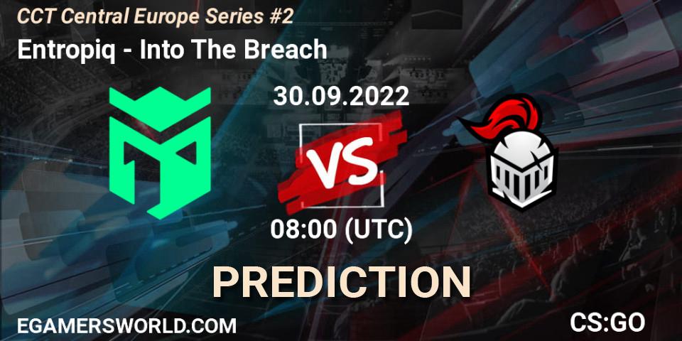 Prognose für das Spiel Entropiq VS Into The Breach. 30.09.2022 at 08:00. Counter-Strike (CS2) - CCT Central Europe Series #2