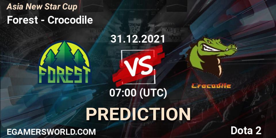 Prognose für das Spiel Forest VS Crocodile. 31.12.21. Dota 2 - Asia New Star Cup