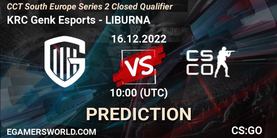 Prognose für das Spiel KRC Genk Esports VS LIBURNA. 16.12.22. CS2 (CS:GO) - CCT South Europe Series 2 Closed Qualifier