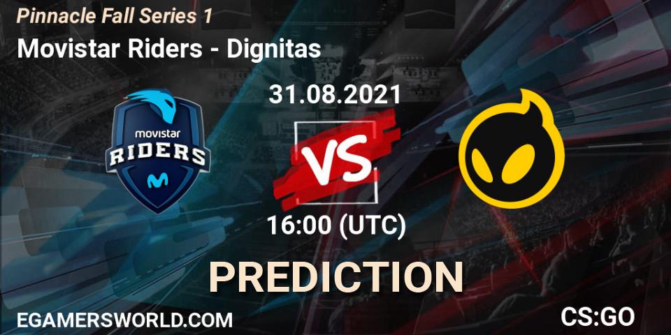 Prognose für das Spiel Movistar Riders VS Dignitas. 31.08.2021 at 16:00. Counter-Strike (CS2) - Pinnacle Fall Series #1