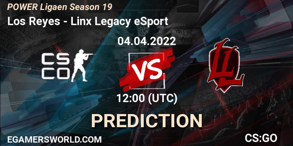 Prognose für das Spiel Los Reyes VS Linx Legacy eSport. 04.04.2022 at 11:00. Counter-Strike (CS2) - Dust2.dk Ligaen Season 19