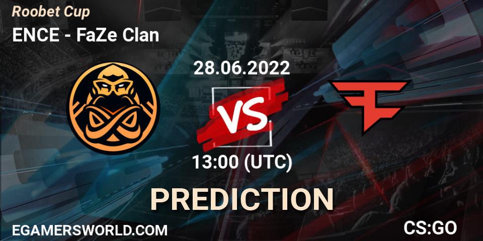 Prognose für das Spiel ENCE VS FaZe Clan. 28.06.2022 at 13:30. Counter-Strike (CS2) - Roobet Cup