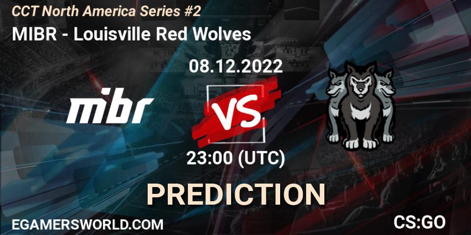 Prognose für das Spiel MIBR VS Louisville Red Wolves. 09.12.22. CS2 (CS:GO) - CCT North America Series #2