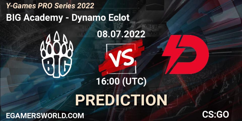 Prognose für das Spiel BIG Academy VS Dynamo Eclot. 08.07.2022 at 16:00. Counter-Strike (CS2) - Y-Games PRO Series 2022