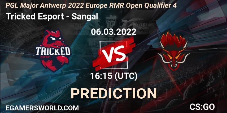 Prognose für das Spiel Tricked Esport VS Sangal. 06.03.22. CS2 (CS:GO) - PGL Major Antwerp 2022 Europe RMR Open Qualifier 4
