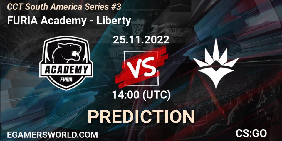 Prognose für das Spiel FURIA Academy VS Liberty. 25.11.22. CS2 (CS:GO) - CCT South America Series #3