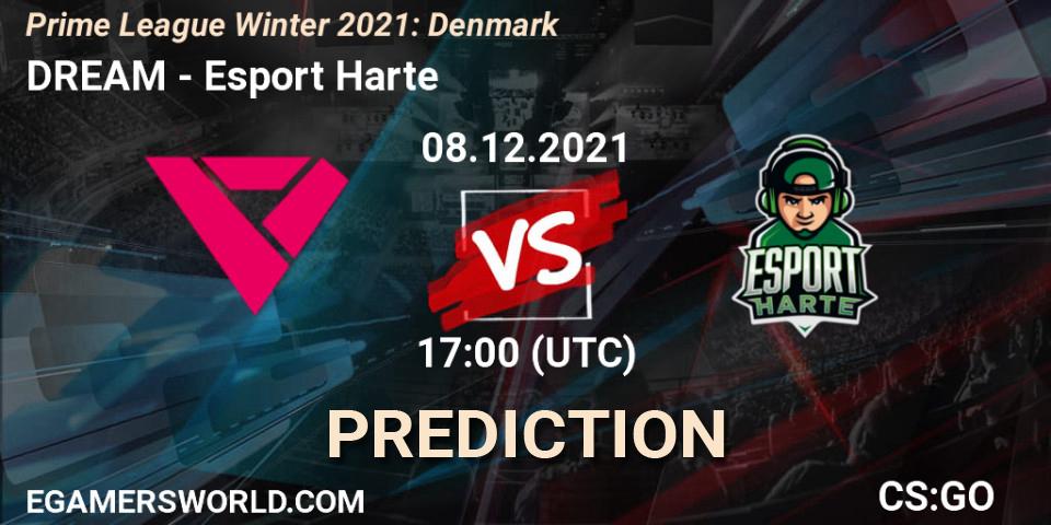 Prognose für das Spiel DREAM VS Esport Harte. 08.12.2021 at 17:00. Counter-Strike (CS2) - Prime League Winter 2021: Denmark