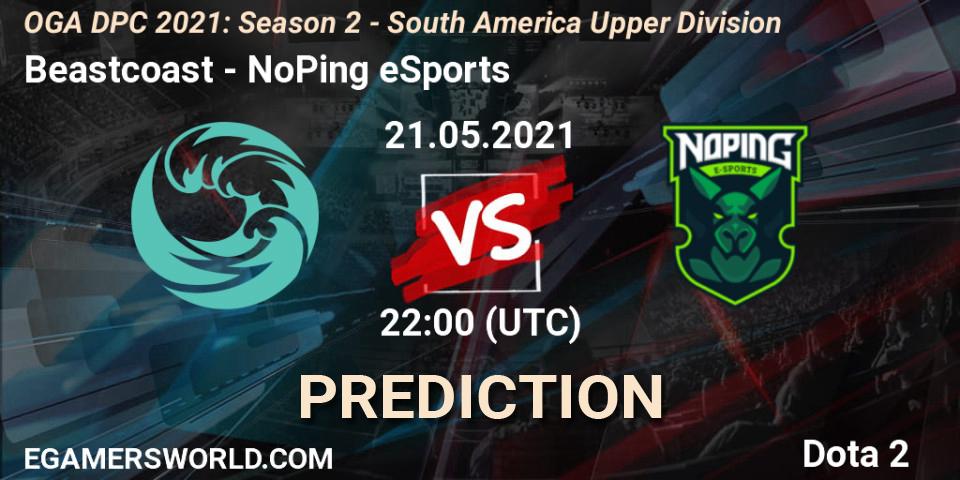 Prognose für das Spiel Beastcoast VS NoPing eSports. 21.05.2021 at 22:00. Dota 2 - OGA DPC 2021: Season 2 - South America Upper Division