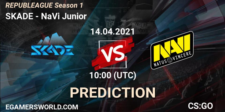 Prognose für das Spiel SKADE VS NaVi Junior. 14.04.21. CS2 (CS:GO) - REPUBLEAGUE Season 1
