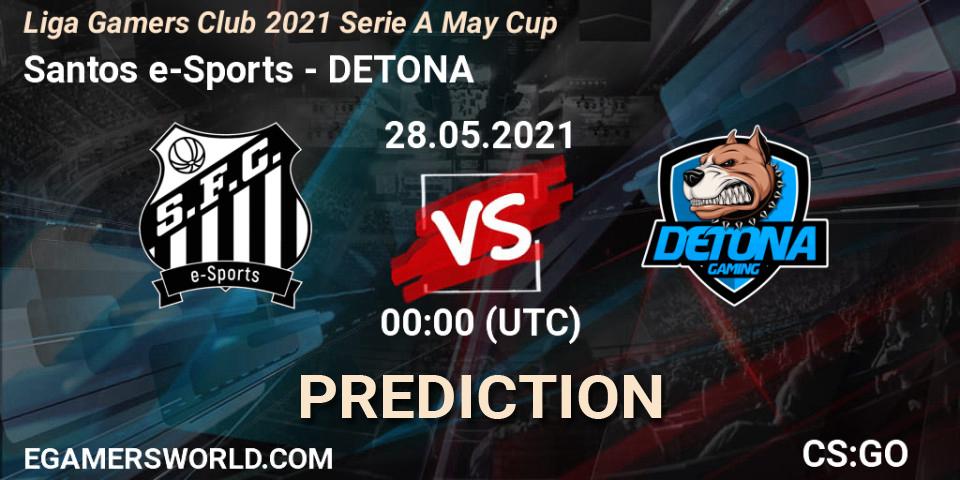 Prognose für das Spiel Santos e-Sports VS DETONA. 28.05.21. CS2 (CS:GO) - Liga Gamers Club 2021 Serie A May Cup