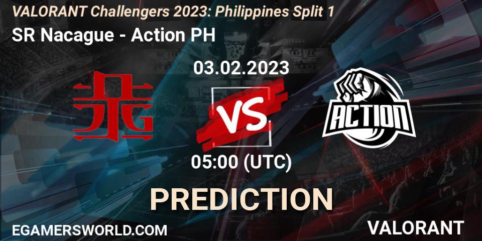 Prognose für das Spiel SR Nacague VS Action PH. 03.02.23. VALORANT - VALORANT Challengers 2023: Philippines Split 1