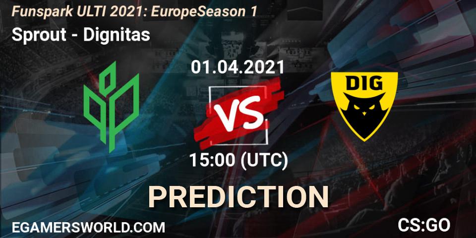 Prognose für das Spiel Sprout VS Dignitas. 01.04.2021 at 15:00. Counter-Strike (CS2) - Funspark ULTI 2021: Europe Season 1