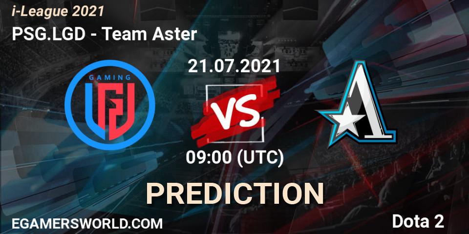 Prognose für das Spiel PSG.LGD VS Team Aster. 21.07.2021 at 09:45. Dota 2 - i-League 2021 Season 1