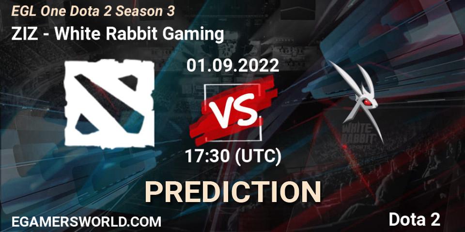 Prognose für das Spiel ZIZ VS White Rabbit Gaming. 01.09.2022 at 17:34. Dota 2 - EGL One Dota 2 Season 3