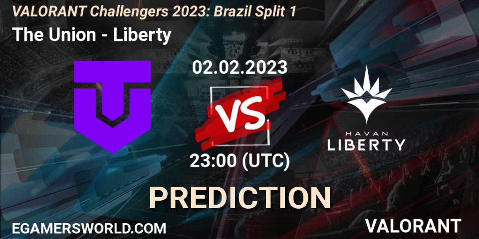 Prognose für das Spiel The Union VS Liberty. 02.02.23. VALORANT - VALORANT Challengers 2023: Brazil Split 1