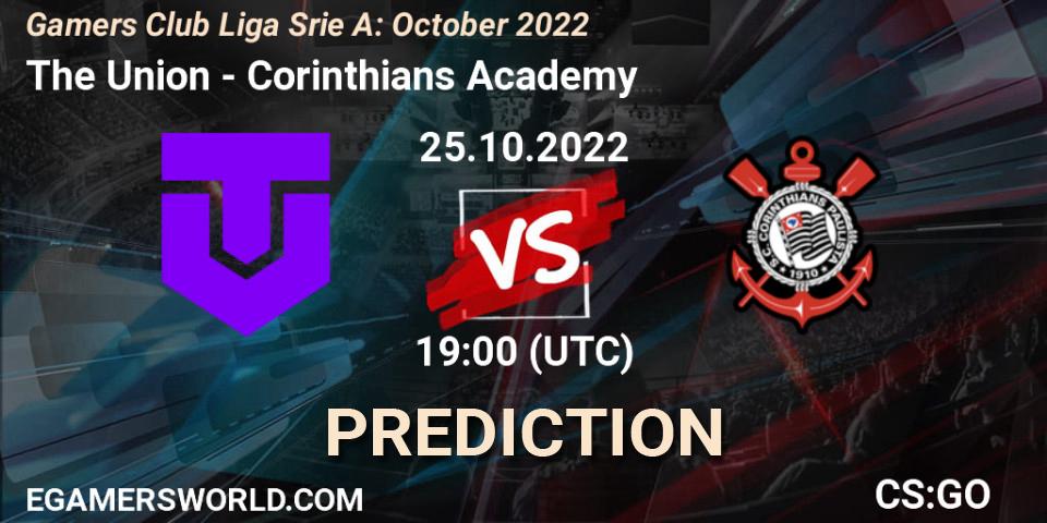 Prognose für das Spiel The Union VS Corinthians Academy. 25.10.22. CS2 (CS:GO) - Gamers Club Liga Série A: October 2022