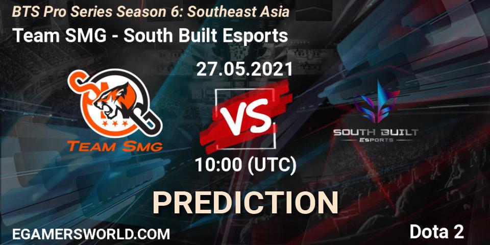 Prognose für das Spiel Team SMG VS South Built Esports. 27.05.2021 at 10:08. Dota 2 - BTS Pro Series Season 6: Southeast Asia