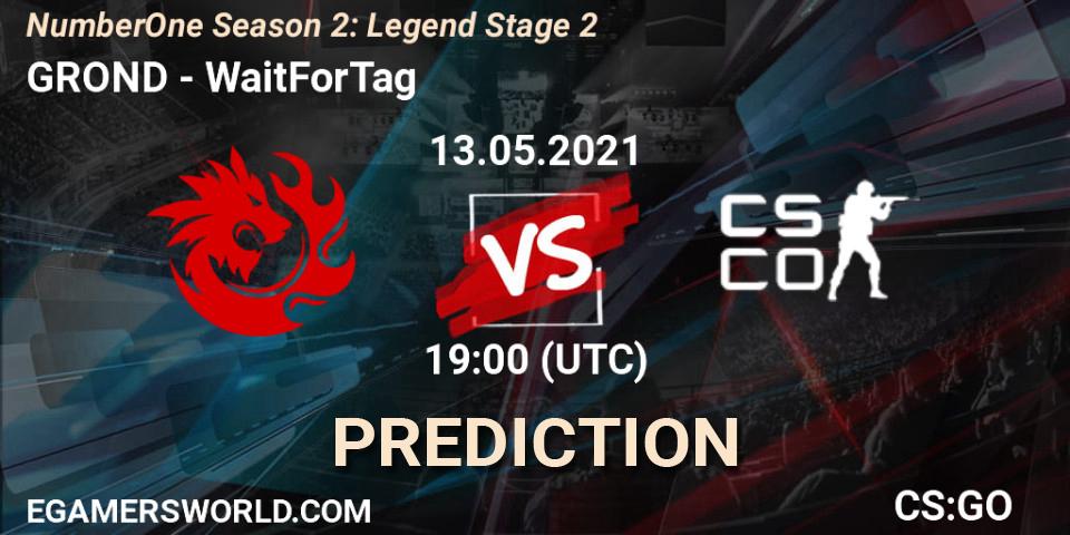 Prognose für das Spiel GROND VS WaitForTag. 13.05.2021 at 19:00. Counter-Strike (CS2) - NumberOne Season 2: Legend Stage 2