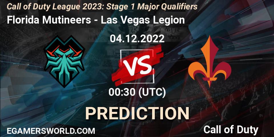 Prognose für das Spiel Florida Mutineers VS Las Vegas Legion. 04.12.2022 at 00:30. Call of Duty - Call of Duty League 2023: Stage 1 Major Qualifiers