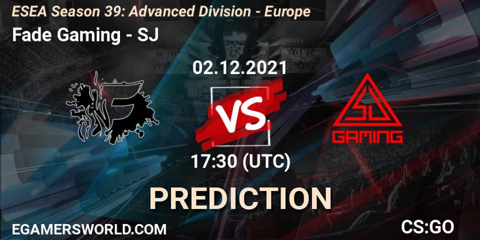 Prognose für das Spiel Fade Gaming VS SJ. 02.12.21. CS2 (CS:GO) - ESEA Season 39: Advanced Division - Europe