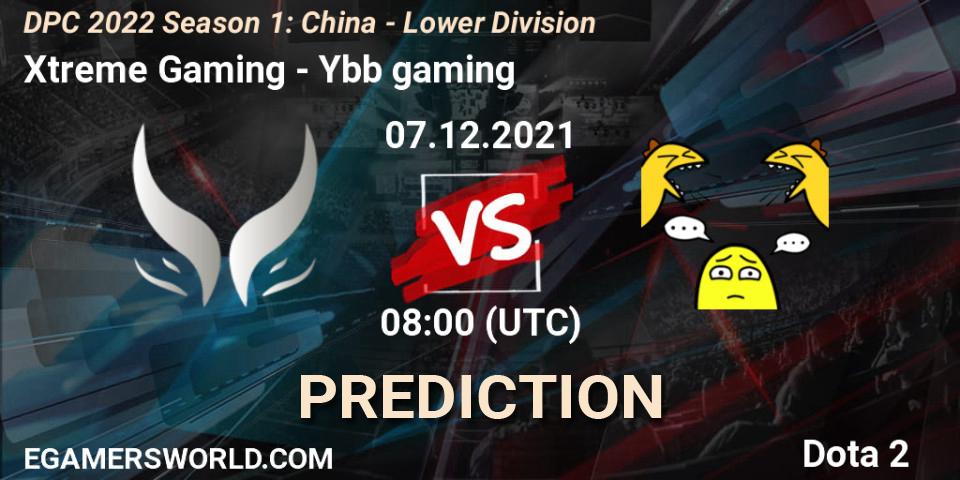 Prognose für das Spiel Xtreme Gaming VS Ybb gaming. 07.12.2021 at 07:53. Dota 2 - DPC 2022 Season 1: China - Lower Division