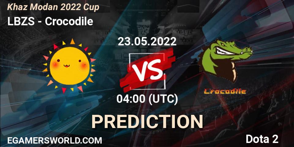 Prognose für das Spiel LBZS VS Crocodile. 23.05.2022 at 04:15. Dota 2 - Khaz Modan 2022 Cup