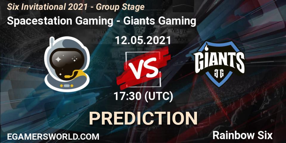 Prognose für das Spiel Spacestation Gaming VS Giants Gaming. 12.05.21. Rainbow Six - Six Invitational 2021 - Group Stage