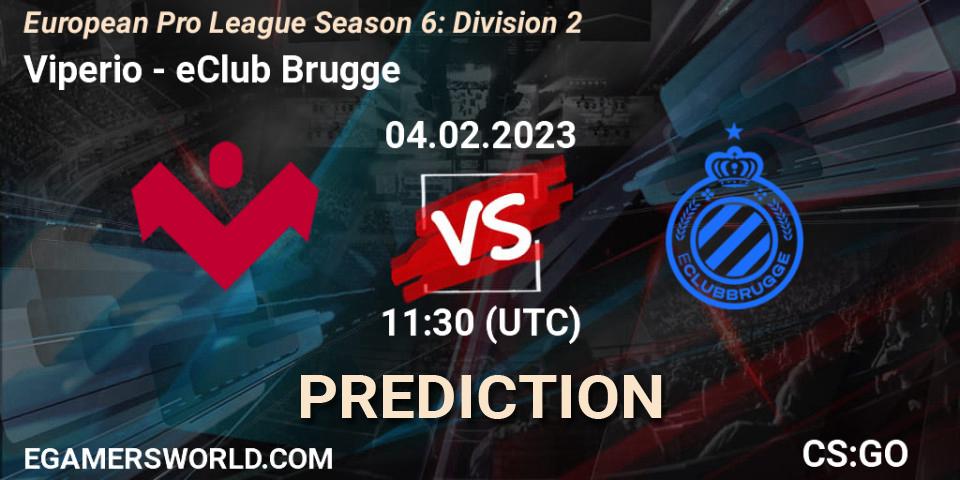 Prognose für das Spiel Viperio VS eClub Brugge. 04.02.23. CS2 (CS:GO) - European Pro League Season 6: Division 2