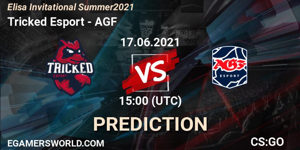 Prognose für das Spiel Tricked Esport VS AGF. 17.06.2021 at 15:00. Counter-Strike (CS2) - Elisa Invitational Summer 2021