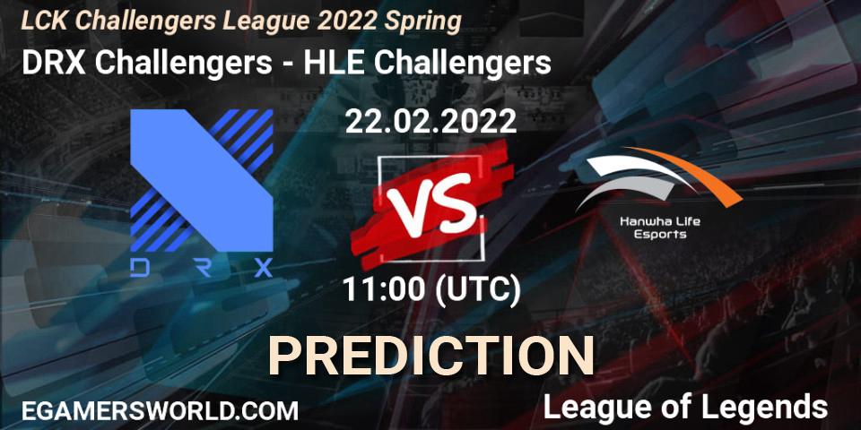 Prognose für das Spiel DRX Challengers VS HLE Challengers. 22.02.2022 at 11:00. LoL - LCK Challengers League 2022 Spring