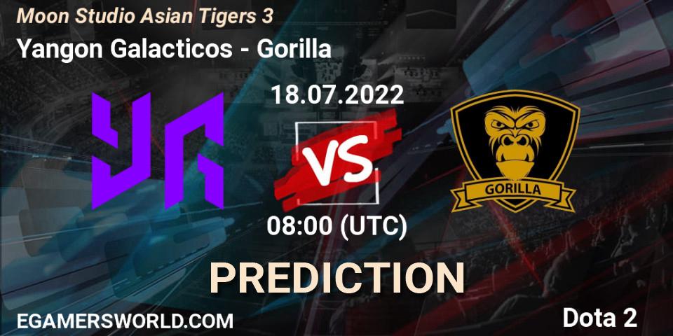 Prognose für das Spiel Yangon Galacticos VS Gorilla. 20.07.2022 at 07:49. Dota 2 - Moon Studio Asian Tigers 3