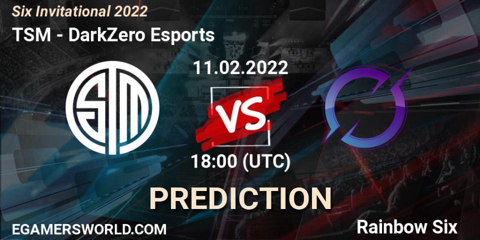 Prognose für das Spiel TSM VS DarkZero Esports. 11.02.22. Rainbow Six - Six Invitational 2022